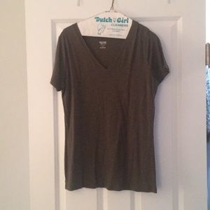 Green V-Neck
